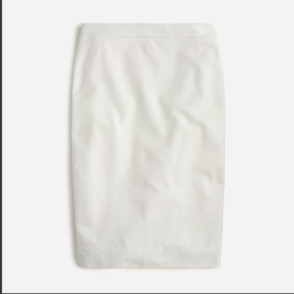 J. Crew Classic IVORY Pencil Skirt